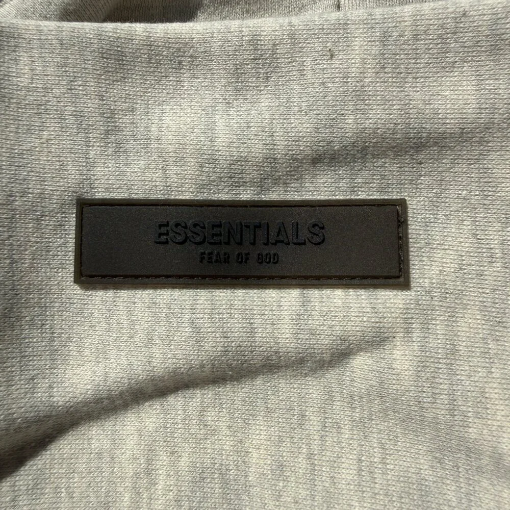 Fear of God Essentials Hoodie Grey Light Oatmeal Size XXS